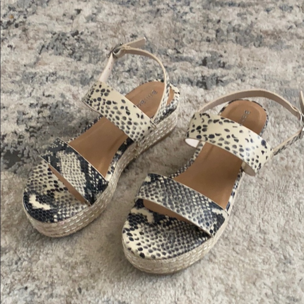Snake Skin Espadrilles